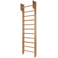 Шведская стенка деревянная из массива бука с турником фиксированным - БУК ПРЕМИУМ - ТФ