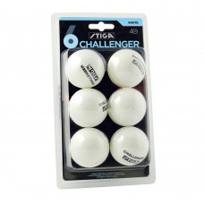 Мяч для настольного тенниса Stiga Challenger, 5200-06, диам. 40 мм, упак. 6 шт