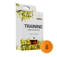 Мяч для настольного тенниса TORRES диаметр 40+ TT21015, оранжевый