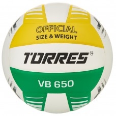 Мяч волейбольный TORRES VB 650, ПУ, размер 5