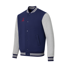 Бомбер JÖGEL ESSENTIAL Fleece Bomber, темно-синий/серый меланж