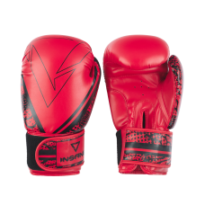 Перчатки боксерские ODIN, ПУ, красный, 10 oz