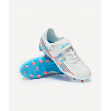 Бутсы футбольные JÖGEL Evofly FG Talant White/blue, детский