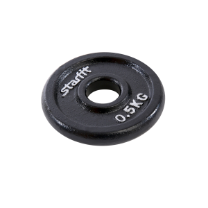 Диск чугунный Starfit BB-204 d=26 мм, черный, 0,5 кг