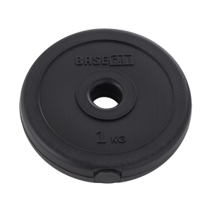 Диск пластиковый BASEFIT BB-203 d=26 мм, черный, 1 кг