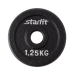 Диск чугунный Starfit BB-204 d=26 мм, черный, 1,25 кг