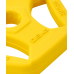 Диск обрезиненный с хватами Starfit BB-205 d=26 мм, без стальной втулки, желтый, 0,5 кг