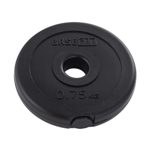 Диск пластиковый BASEFIT BB-203 d=26 мм, черный, 0,75 кг