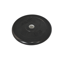 Диск обрезиненный BB-202 d=26 мм, стальная втулка, черный, 5 кг