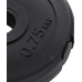 Диск пластиковый BASEFIT BB-203 d=26 мм, черный, 0,75 кг