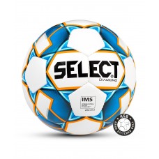 Мяч футбольный Diamond IMS, №5 белый/синий/оранжевый