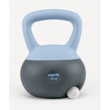 БЕЗ УПАКОВКИ Гиря мягкая STARFIT DB-601, 12 кг, холодный синий/темно-серый