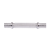 Гриф гантельный BB-107 d=25 мм, металлический, хромированный, 30 см
