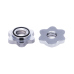 Гриф для штанги BB-101 EZ-образный, d=25 мм, металл, с металлическими замками, хром, 120 см