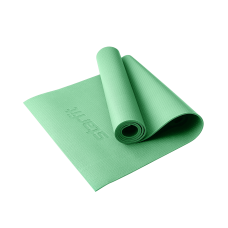 Коврик для йоги и фитнеса высокой плотности FM-103 PVC HD, 183x61x0,4 см, зеленый чай