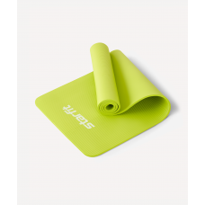 Коврик для йоги и фитнеса Starfit FM-301, NBR, 183x61x1,0 см, лаймовый