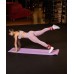 Коврик для йоги и фитнеса FM-201, TPE, 183x61x0,6 см, фиолетовый пастель/серый