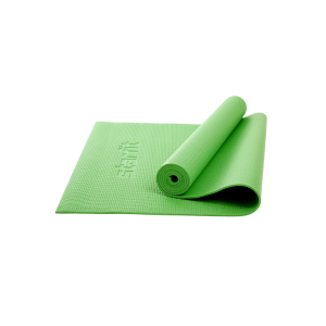Коврик для йоги и фитнеса FM-101, PVC, 173x61x0,5 см, зеленый