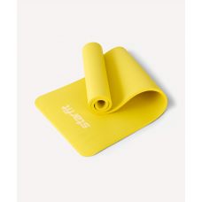 Коврик для йоги и фитнеса Starfit FM-301, NBR, 183x61x1,5 см, желтый