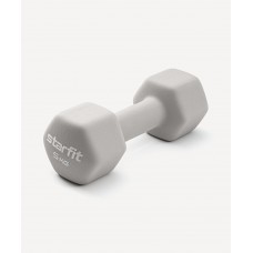 Гантель неопреновая Starfit DB-201 5 кг, тепло-серый пастель