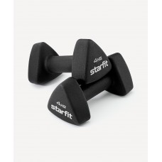 УЦЕНКА Гантель неопреновая Starfit DB-205 4 кг, черный, пара
