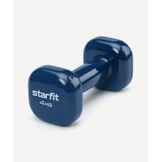 УЦЕНКА Гантель виниловая STARFIT DB-105 4 кг, темно-синий