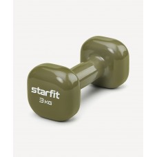 УЦЕНКА Гантель виниловая STARFIT DB-105 3 кг, оливковый