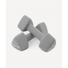 УЦЕНКА Гантель неопреновая Starfit DB-205 5 кг, серый, пара