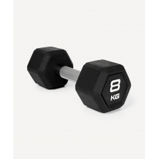 Гантель гексагональная Starfit DB-301PRO 8 кг, обрезиненная, черный