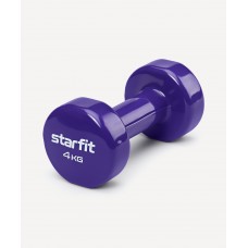 УЦЕНКА Гантель виниловая STARFIT DB-101 4 кг, фиолетовый