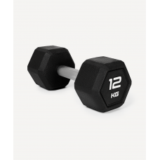 Гантель гексагональная Starfit DB-301PRO 12 кг, обрезиненная, черный