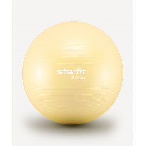 Фитбол Starfit GB-108 антивзрыв, 900 гр, желтый пастель, 55 см