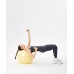 Фитбол Starfit GB-108 антивзрыв, 900 гр, желтый пастель, 55 см