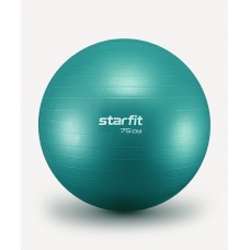 БЕЗ УПАКОВКИ Фитбол Starfit GB-108 антивзрыв, 1200 гр, бирюзовый, 75 см