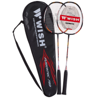 Набор для бадминтона WISH Fusiontec 799K, 2 ракетки, оранжевый
