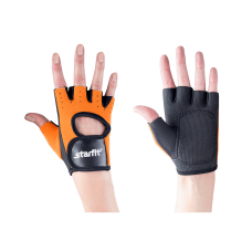 Перчатки для фитнеса SU-107, оранжевый/черный
