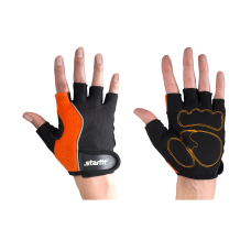 Перчатки для фитнеса SU-108, оранжевый/черный