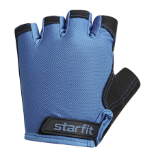 Перчатки для фитнеса WG-105, с гелевыми вставками, черный/синий