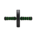 Ролик для пресса RL-103 с неопреновыми ручками, черный/зеленый
