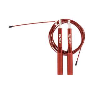 Скакалка скоростная RP-302, металл, 3 м, с подшипниками и шарнирами, красный