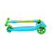 БЕЗ УПАКОВКИ Самокат 3-колесный Bunny, 135/90 мм, голубой/зеленый