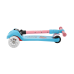 БЕЗ УПАКОВКИ Самокат 3-колесный Juicy R 120/80 мм, голубой/розовый