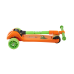 БЕЗ УПАКОВКИ Самокат 3-х колесный Juicy R, 120/80 мм, оранжевый/зеленый