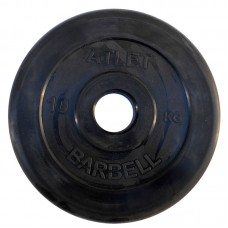 Диск обрезиненный BARBELL ATLET 10 кг / диаметр 51 мм