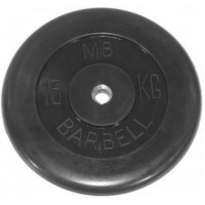 Диск обрезиненный BARBELL MB (металлическая втулка) 15 кг / диаметр 31 мм