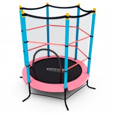 Батут детский DFC SMRKIDS 55" с сеткой, PINK