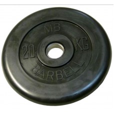 Диск обрезиненный BARBELL MB (металлическая втулка) 20 кг / диаметр 26 мм