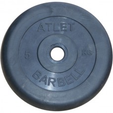 Диск обрезиненный BARBELL ATLET 5 кг / диаметр 31 мм