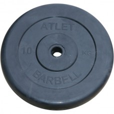 Диск обрезиненный BARBELL ATLET 10 кг / диаметр 31 мм