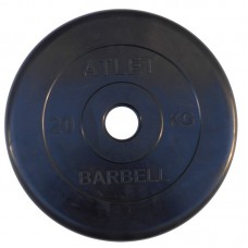 Диск обрезиненный BARBELL ATLET 25 кг / диаметр 51 мм